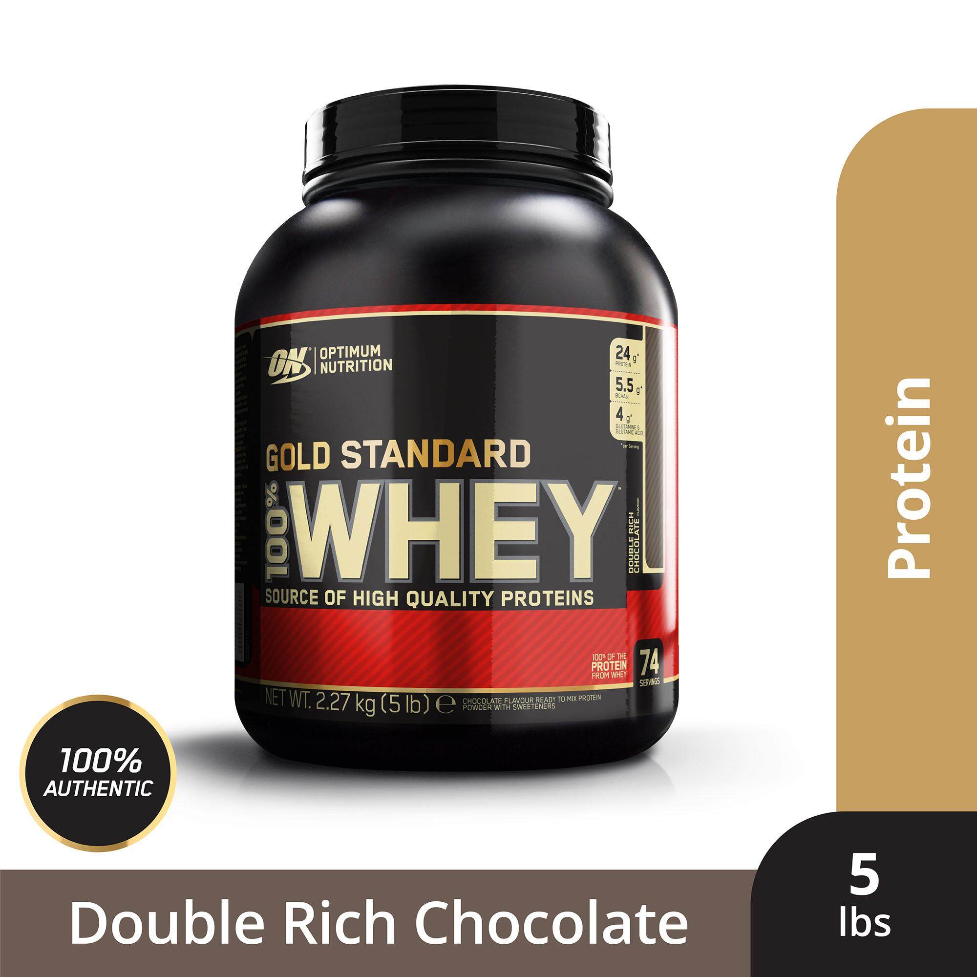 Optimum Nutrition Gold Standard Whey 5 lbs - Double Rich Chocolate
