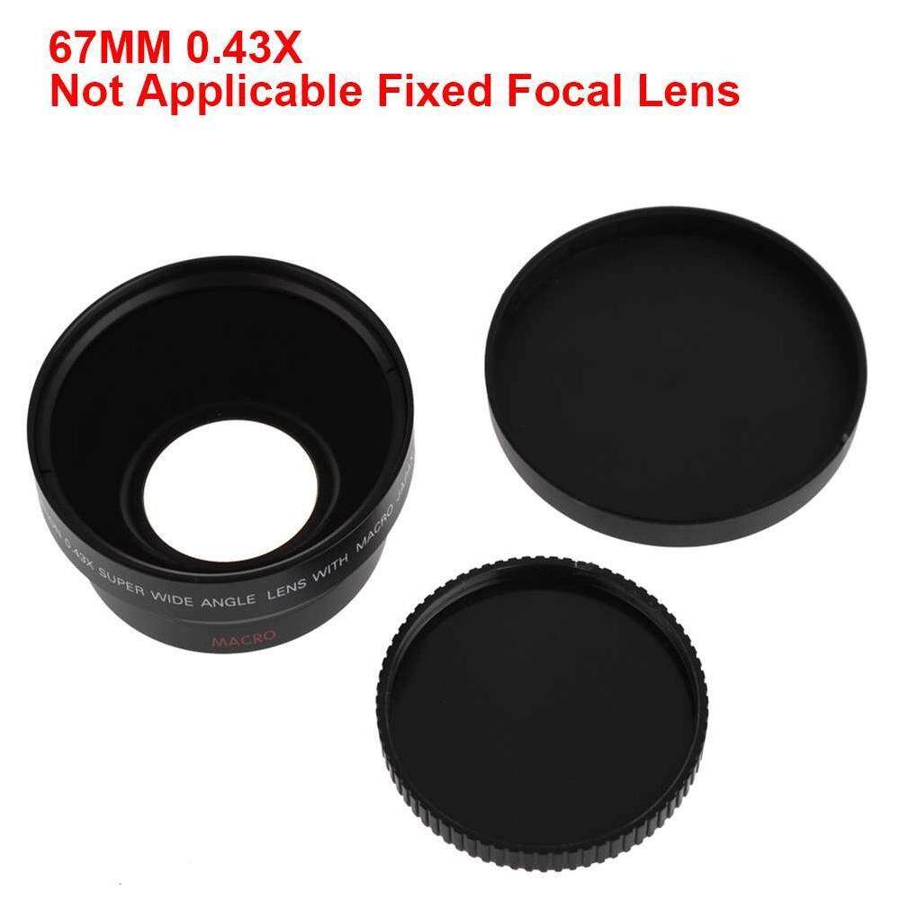 Ytri 67 Mm 0.43X Close Up Potret Blur Makro Sudut Lebar Lensa Kamera untuk Semua 67 Lensa 20 Mm Hitam-Internasional