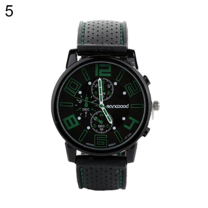 Men’s Classic Analog Silicone Band Wristwatch Quartz Analog Sport Casual Wrist Watch Malaysia