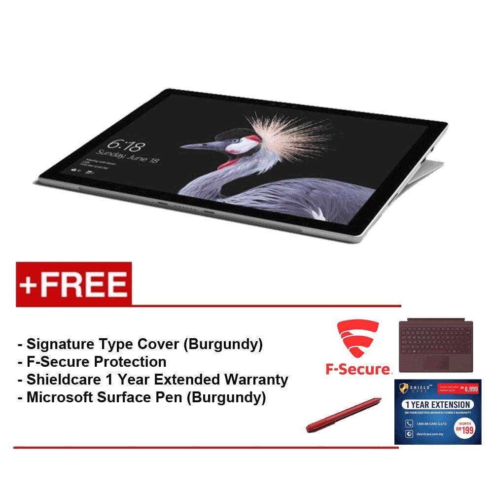NEW Microsoft Surface Pro-Core i5 8G/256GB Free Surface Pro Type Cover(Burgundy)+ Shieldcare 1 Year Extended Warranty+ F-Secure EndPoint Protection+ Microsoft Surface Pen (Burgundy) Malaysia