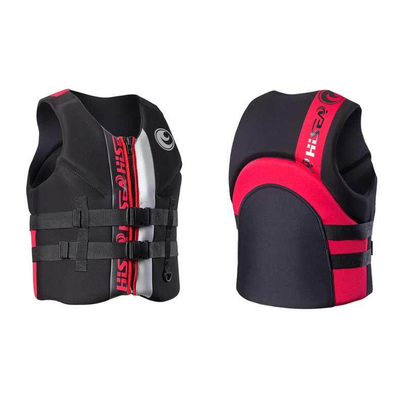 Hisea Adult Kehidupan Rompi Neoprene Kehidupan Jaket Ritsleting Depan 2 Sabuk Pengaman untuk Air Olahraga Wanita Remaja Kehidupan Rompi -Internasional