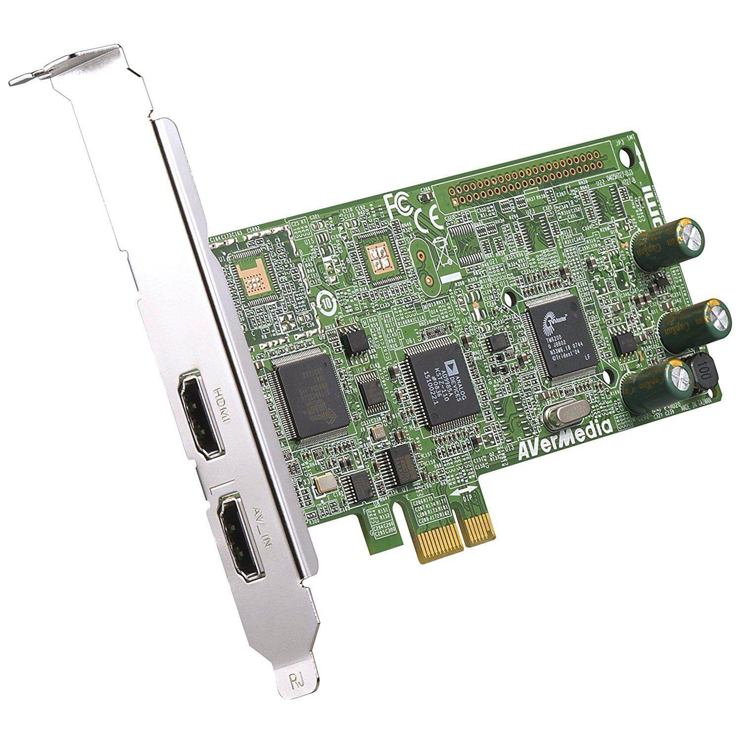 AVerMedia HD DVR High Definition / Analog Video Capture Card PCI-E, HDMI, RCA Composite, Component, S-Video, Win 10 (C027) - intl