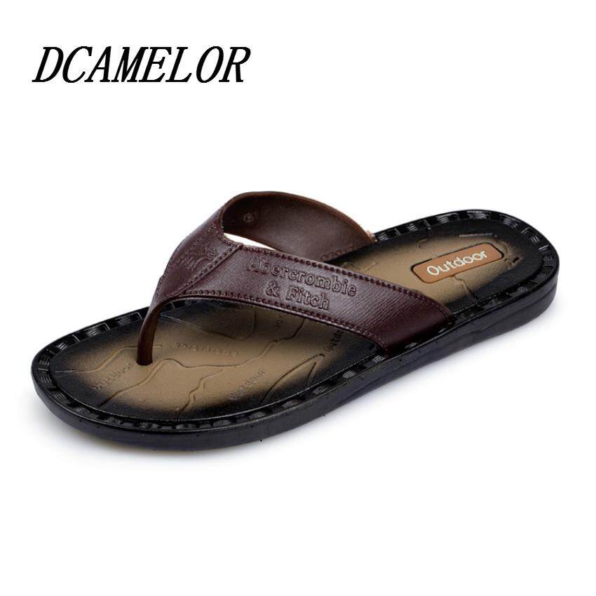 Kualitas Tinggi Sepatu Pasangan Kasual Terbaik Jual 2018 Baru Modis Korea Pria dan Wanita Sepatu Pantai Sandal Kulit Sepatu Sandal-Intl