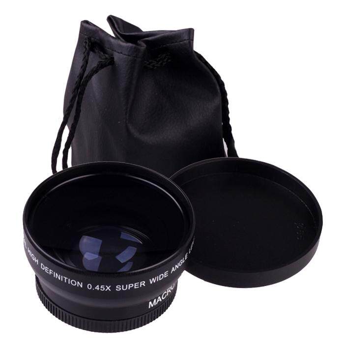 52 Mm 0.45X Makro Sudut Lebar Lensa untuk Nikon D5000 D5100 D3200 D3100 D90-Intl