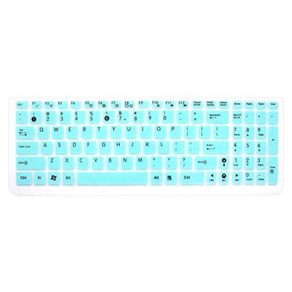Silicone Keyboard Cover Skin for 15.6 inch ASUS GL552VW K501UX K501LX K501UW F554LA F555LA F555UA F556UA P2540UA GL502VS GL752VW UX501VW X540LA X550ZA Q503UA Q552UB X540SA R556LA N551JQ (Mint Blue)