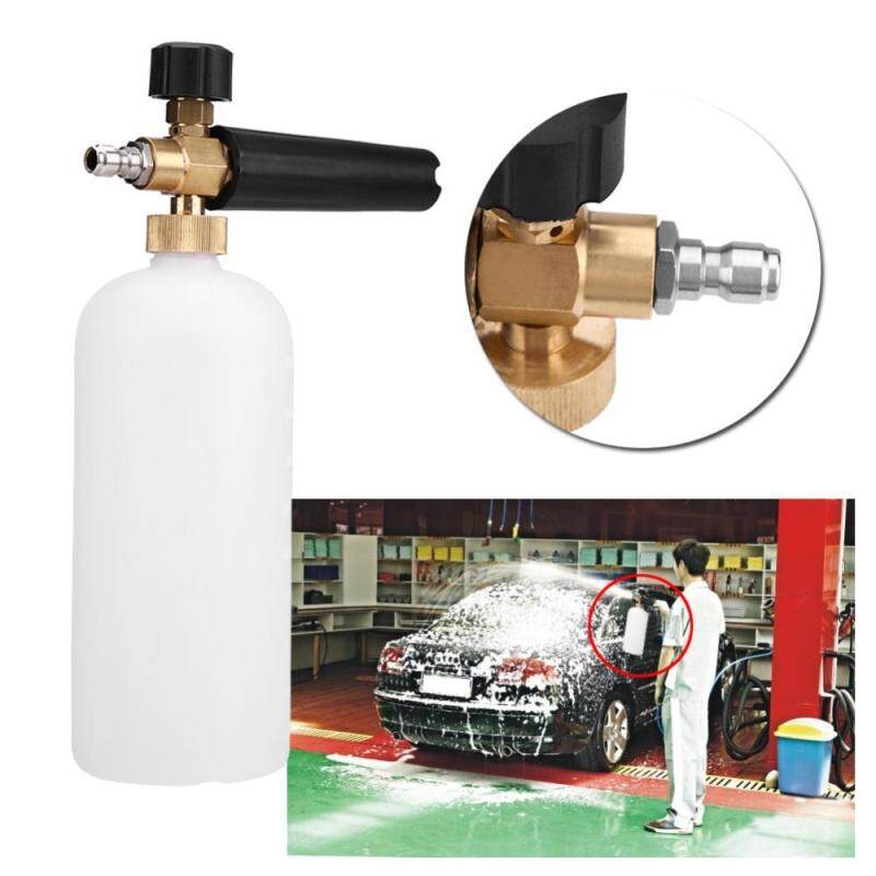 Justgogo 1/4 Adjustable Snow Foam Lance Washer 1L Bottle Car Wash Nozzle Sprayer Pressure Car Washer - intl