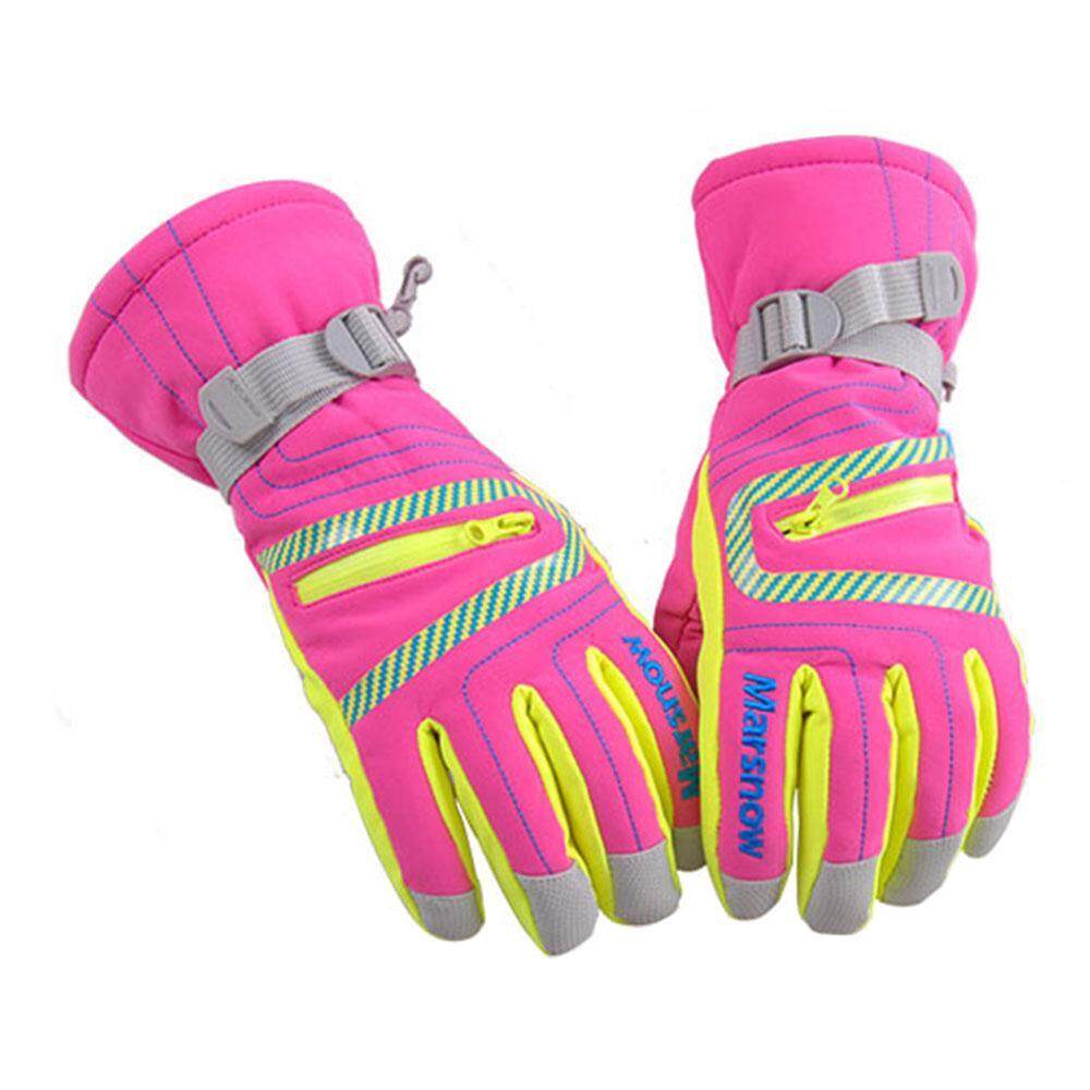 Foorvof Esing1®Olahraga Luar Ruangan Musim Dingin Sarung Tangan Ski Gunung Tahan Angin Tahan Air Hangat Snowboard Di Bawah Nol Ski Sarung Tangan Sepeda Pria Sarung Tangan Wanita (S-XL)-Intl