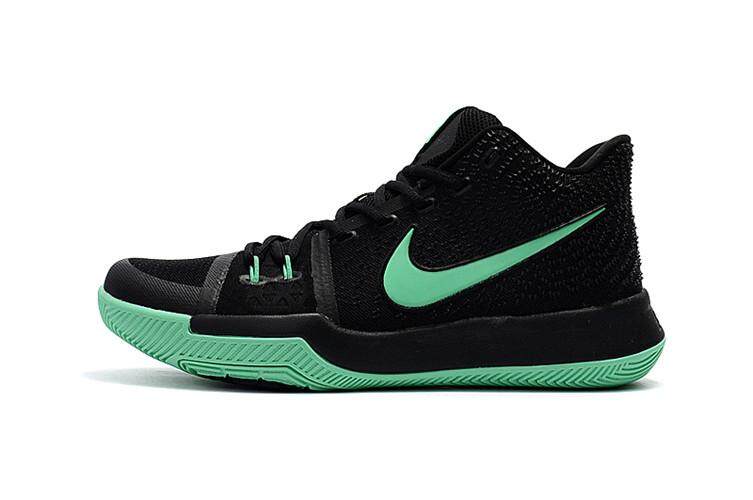 Boston Celtics #11 Kyrie Irving Black Green Sneaker Sport Shoe Kyrie 3 Kyrie III Mid Top NBA Basketball Shoe Offical Women's Elite Comfortable Best Quality Non-Slip Size:36 - intl