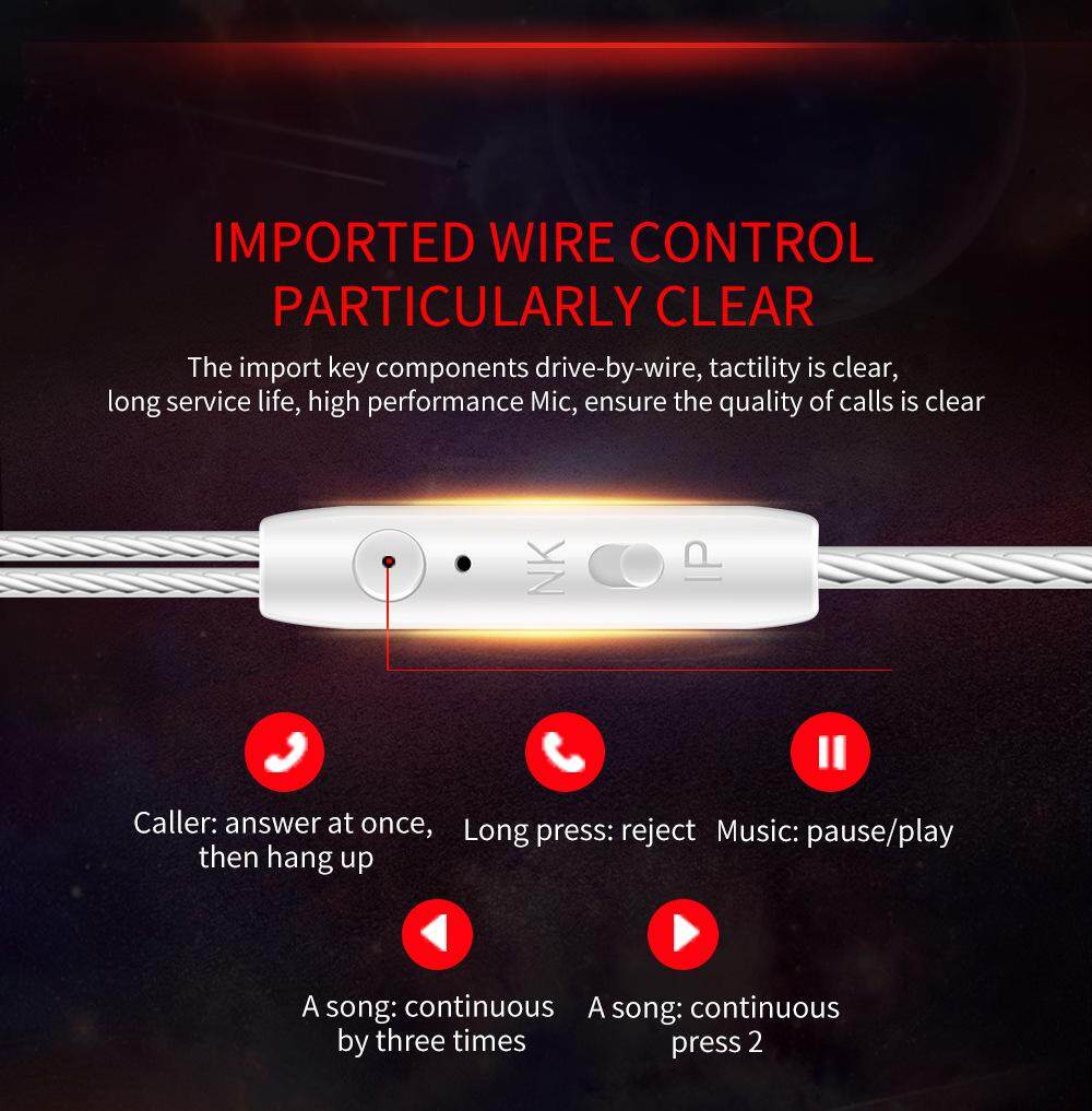 QKZ CK5 New Sports Around The Ear Headphones Transparent Heavy Bass New Wired 3.5mm In-Ear Headphones Mobile Phone Earphones With Original Package With Microphone (without Original Box) -intl September 2018 - 3 QKZ CK5 New Sports Around The Ear Headphones Transparent Heavy Bass New Wired 3.5mm In-Ear Headphones Mobile Phone Earphones with Original Package with Microphone (without original box) -intl - 3