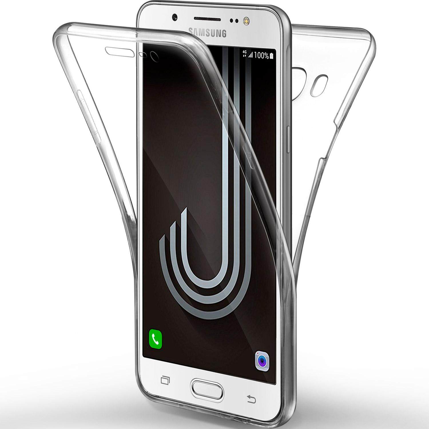 Rymall untuk Galaxy J7 SM-J700FCase Cakupan Penuh Depan dan Belakang Shockproof TPU Ultra Ramping