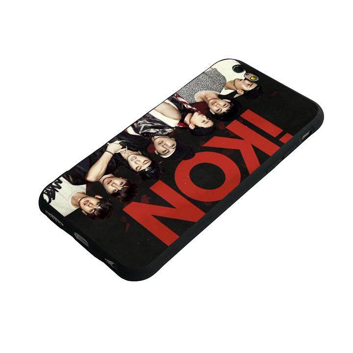 Ikon Kpop 1 (3) Lembut Kasus Telepon untuk iPhone 6 Plus/6 S Plus-Internasional