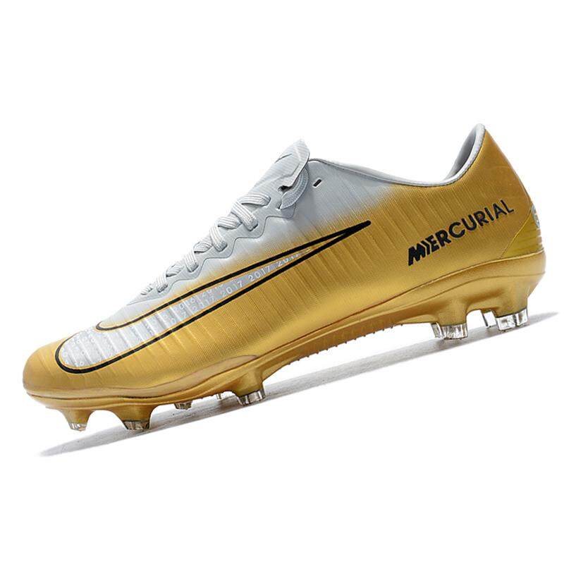 Pria Sepak Bola Sepatu Baru Arrival Sepatu Sepak Bola Pelatihan Sepatu Sepak Bola Cleat Luar Ruangan Renda-Hingga Vapor Xi FG Sepak Bola cleat Emas 39-45-Internasional