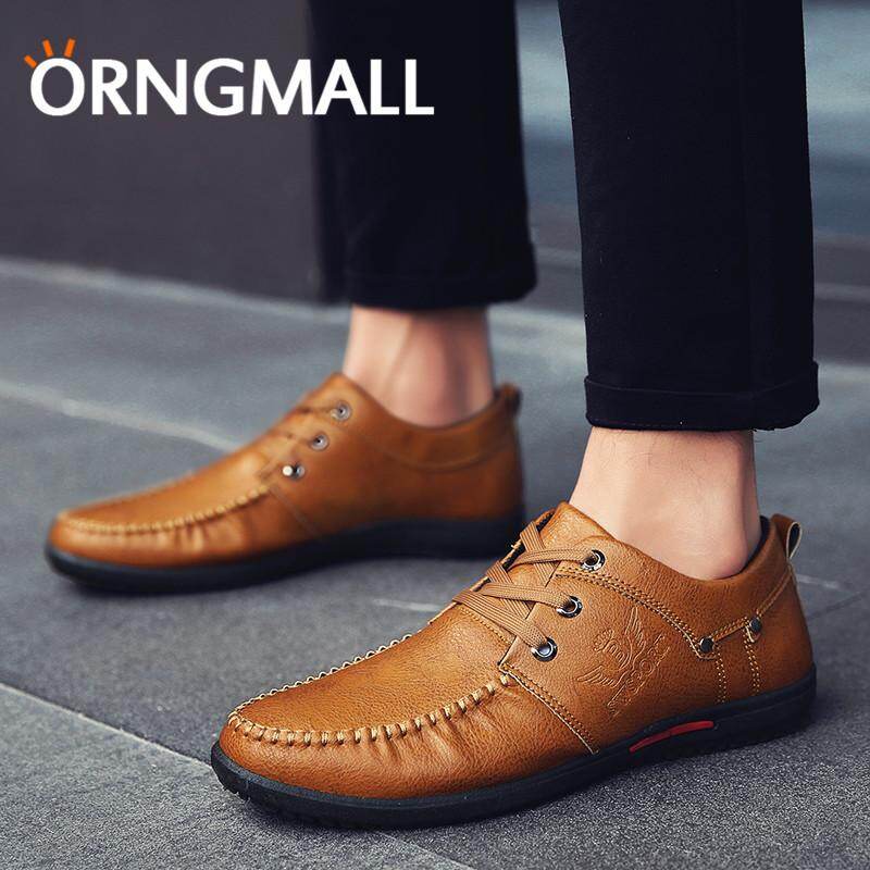 ORNGMALL 2018 Sepatu Kasual Pria Bernapas Moccasins Sepatu Kulit Fashion Pria Sepatu Formal Pria