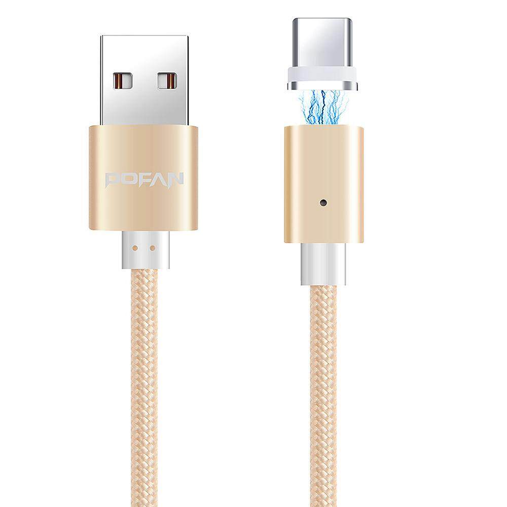 chechang USB Type C Charging Cable,3.3FT High Speed 2A Magnetic USB Cable with Date Sync for Xiaomi Huawei Samsung (Gold)