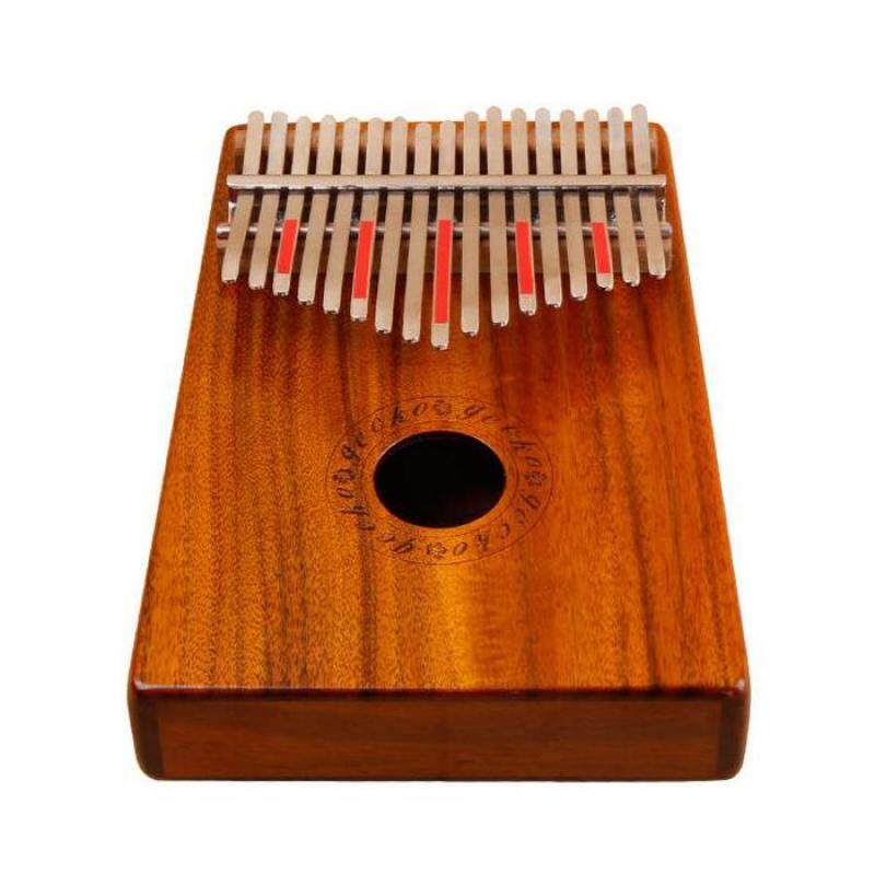 CECKO 17 Keys KOA Full Board Wood Finger Mbira Kalimba Keyboard Thumb Pocket Piano K17K Without Electric box