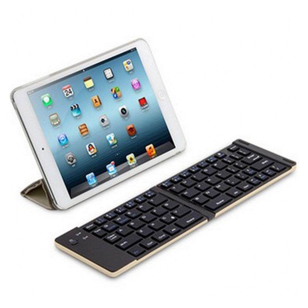 AUkEy Toko Newultra Tipis Ramping Dilipat Nirkabel Bluetooth Keyboard Keypad untuk Laptop Tablet-Internasional