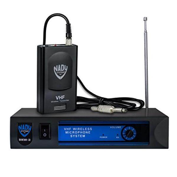 Nady DKW-3 GT VHF Nirkabel Gitar/Instrumen Sistem-Termasuk Bodypack Nirkabel, Penerima, Adaptor AC, gitar Kabel dan Kabel Audio-Mempersiapkan Mudah-Gitar Listrik, BAS, atau Instrumen Lainnya dengan Pickup-Internasional