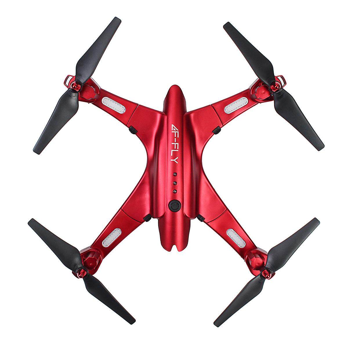5MP HD Remot Kontrol Quadcopter FPV Wifi Kamera Drone RC Helikopter 2.4 GHz Merah