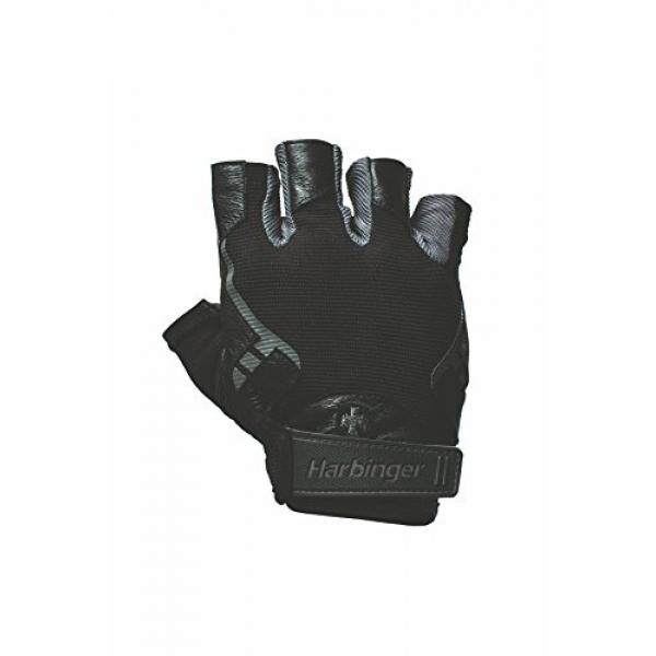 Almm Harbinger Pro Non Wristwrap Weightlifting Sarung Tangan dengan Kulit Karbon Berventilasi Vented (Pasang), Kecil-Internasional