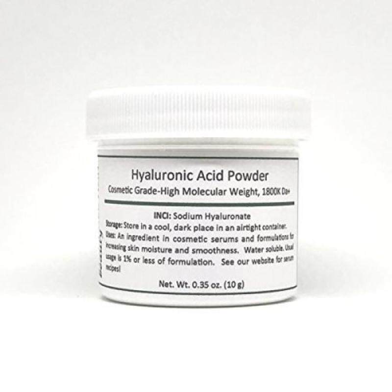Buy RESURRECTIONbeauty Pure Hyaluronic Acid Serum Powder (High Molecular Weight Sodium Hyaluronate). Cosmetic Grade, Popular Hydrating Ingredient For Homemade Serums & Other Skin Care Products. 10 grams - intl Singapore