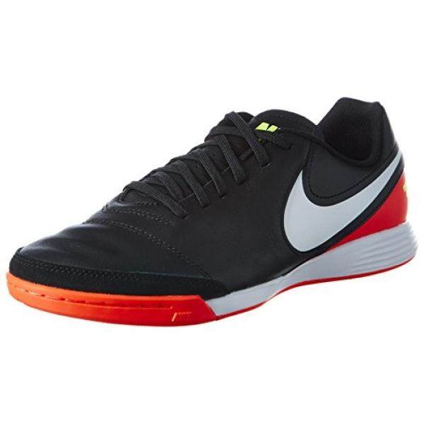Nike Mens Tiempo Genio II Leather TF Turf Soccer Cleat Black, Hyper Orange - intl