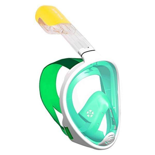 Viiler-Penuh Wajah Snorkeling Masker Mudah Bernapas Terbaik Snorkeling Pengalaman dengan Anti Kabut dan Anti Bocor Teknologi Besar daerah Tampilan dengan Braket Kamera atau Tidak-Internasional