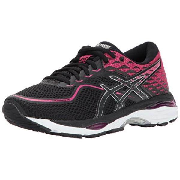 ASICS Womens Gel-Cumulus 19 Running Shoe, Black/Silver/Ink Peacoat, edium US - intl