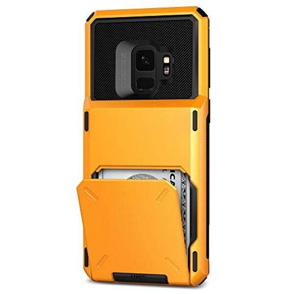 Galaxy S9 Case :: VRS :: Full Body Protective Armor :: Hybrid Card Slot Holder :: ID Credit Card Travel Wallet for Samsung Galaxy S9 (Damda Folder - Volcano Yellow) - intl