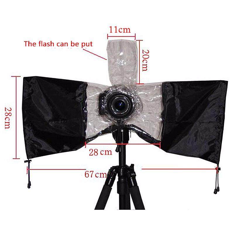 Karet Universal Kamera Jas Hujan Pelindung Tas Tahan Air Tahan Debu untuk Canon Nikon Pendax untuk Sony DSLR-Internasional