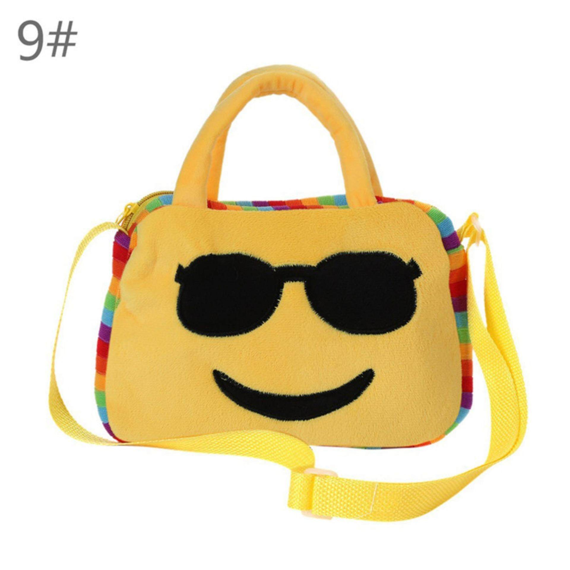 Emoji Ekspresi Wajah Mainan Mewah Ransel Anak-anak Bahu Tas Sekolah Tas Jenis: 9-Intl