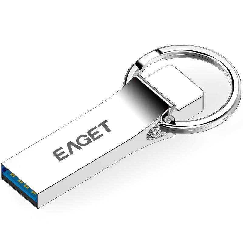 Eaget U90 USB 3.0 Kecepatan Tinggi USB Blitz Mendorong Logam Ingatan Tongkat Pulpen Mendorong Flashdisk U Disk Penyimpanan Tongkat untuk buah 16G Perak-Internasional