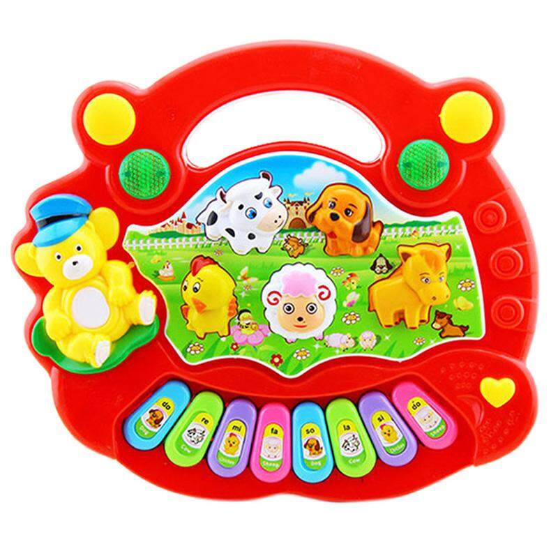 Dsstyles Anak-anak Lucu Animal Farm Piano Elektronik Organ Pendidikan Awal Mainan Musik untuk Bayi-Internasional