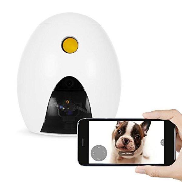 Funpaw Q Kucing & Mainan Anjing Dispenser W/Mainan Laser: Monitor dari Mana Saja DENGAN APLIKASI, 720 P Resolusi Tinggi Kamera Hewan Peliharaan & 2-Way Audio-Intl