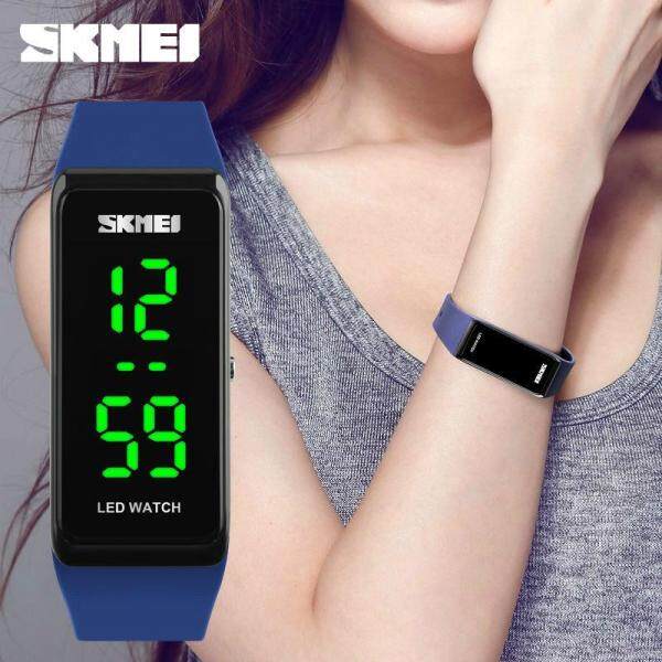 【Hotcmy Store】SKMEI Nữ Đồng hồ thể thao Nữ Thiết kế đơn giản Đồng hồ LED Nữ Đồng hồ đeo tay kỹ thuật số Chống nước 30M Relogio Feminino 1265