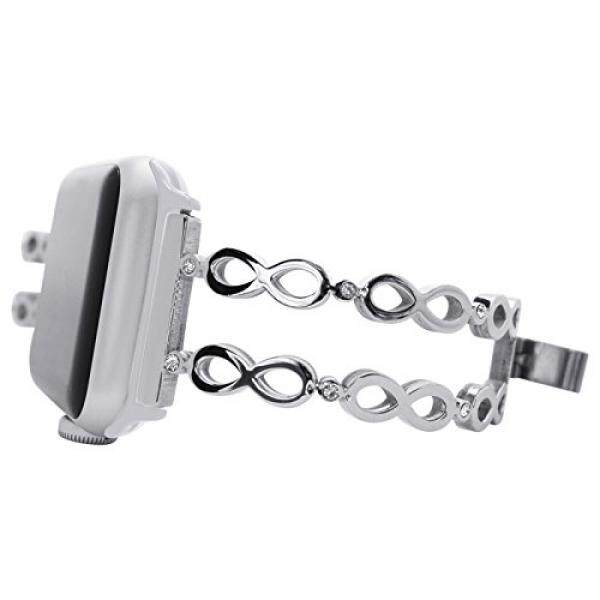Tak Terbatas Gelang untuk Apple Jam Tangan Tali 38 Mm 42 Mm Penggantian Logam Anti Karat Bagian Manset Lengan Kemeja untuk Apple Jam Tangan Nike +, seri 3, Seri 2, Seri 1, Olahraga, Edition, Tersedia 4 Warna-Internasional
