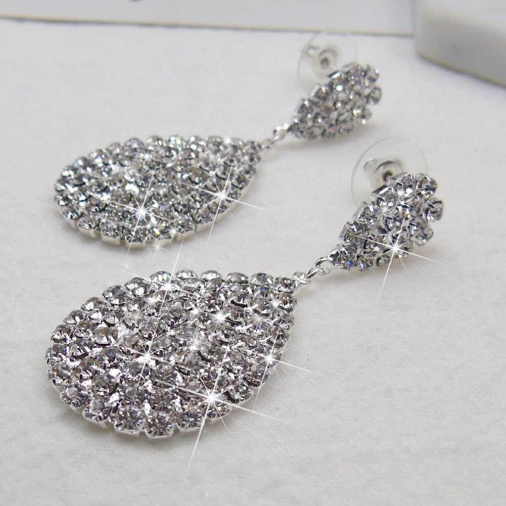 Bodhi Wanita Modis Berlian Buatan Tetesan Air Menjuntai Stud Anting-Anting Pernikahan Pesta Perhiasan (Perak)-Internasional Januari 2019 - 3 Bodhi Wanita Modis Berlian Buatan Tetesan Air Menjuntai Stud Anting-Anting Pernikahan Pesta Perhiasan (Perak)-Internasional - 3