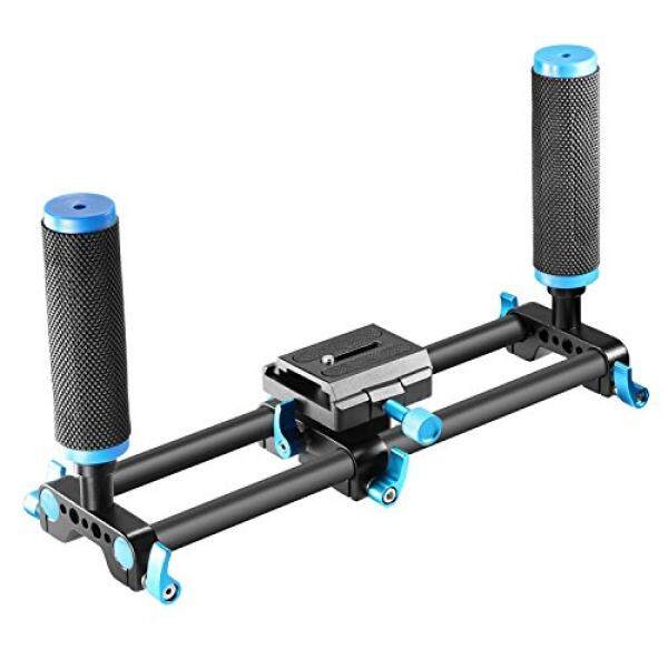 Aluminium Paduan Ganda Pegangan Pegangan dengan Pelepasan Cepat 1/4 Inci, untuk Canon, Nikon, Sony, olympus, Pentax, Panasonic, Fujifilm, Kamera Kodak, Zhiyun Feiyu 3 Sumbu Handheld Gimbal Penstabil-Internasional