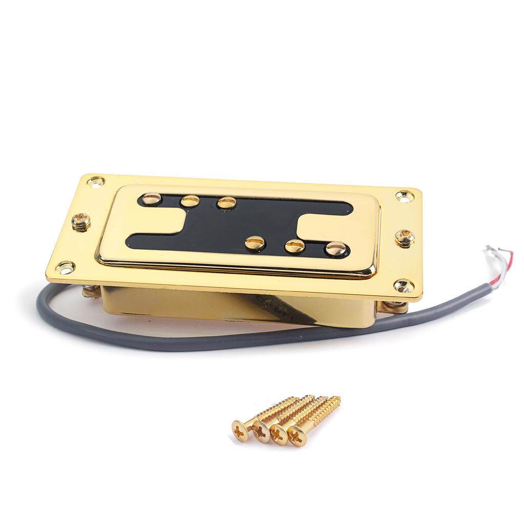 Miracle Shining Electric Guitar Humbucker Double Coil Pickup Guitar Replacement Parts Gold - intl