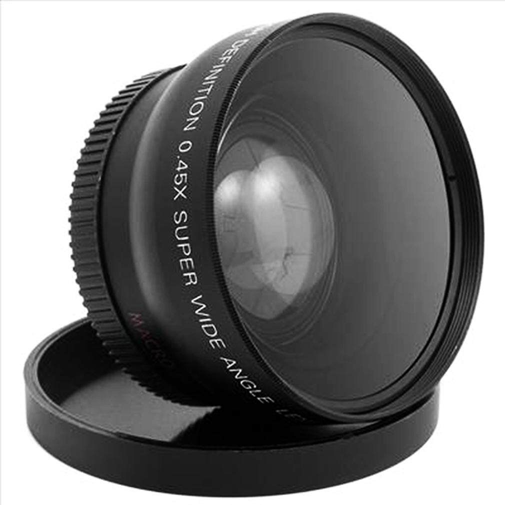 52MM 0.45 x lensa Wide Angle makro untuk D5200 D3100 Nikon d3200 atau D5100
