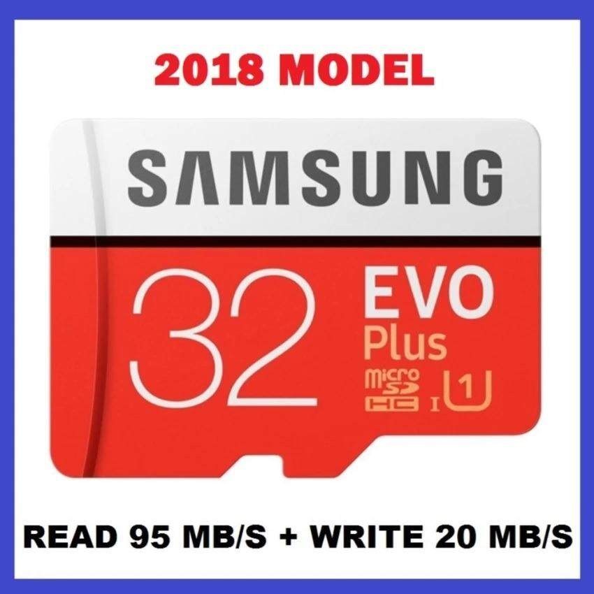 [OFFICIAL PRODUCT] 2018 Samsung 32GB 95MB/s Micro SD Evo Plus Class 10 MicroSDHC UHS-I with FREE Adapter - SAMSUNG MALAYSIA OFFICIAL WARRANTY (10 YEARS)