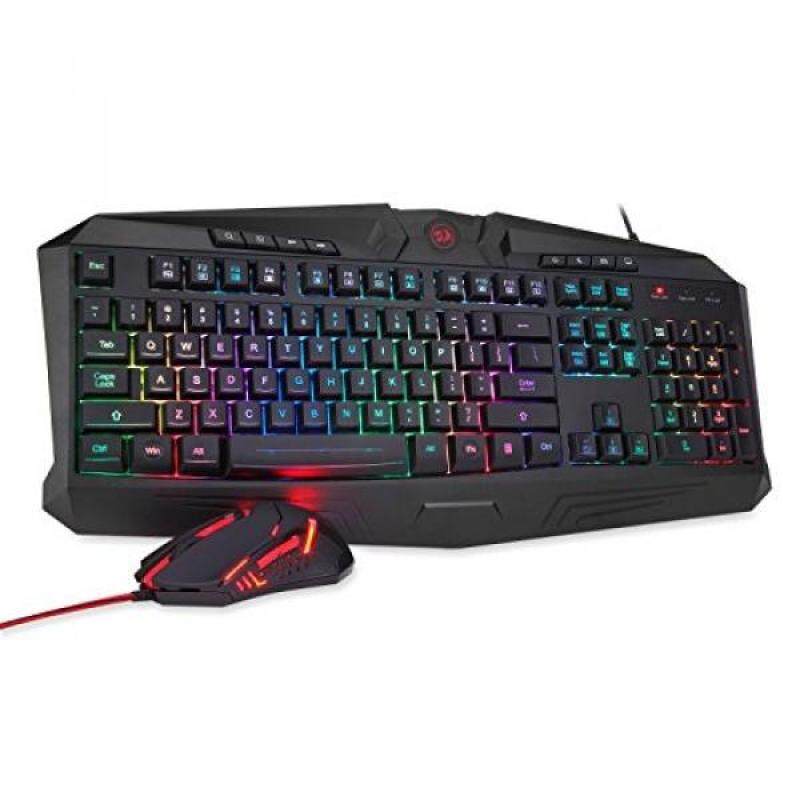 Gaming Mouse Gaming Keyboard Combo S101 Redragon RGB LED Backlit Keyboard and Mouse Set M601 Gaming Mouse and Keyboard Silent 104 Key Computer PC Gaming Keyboard with Wrist Rest - intl Singapore