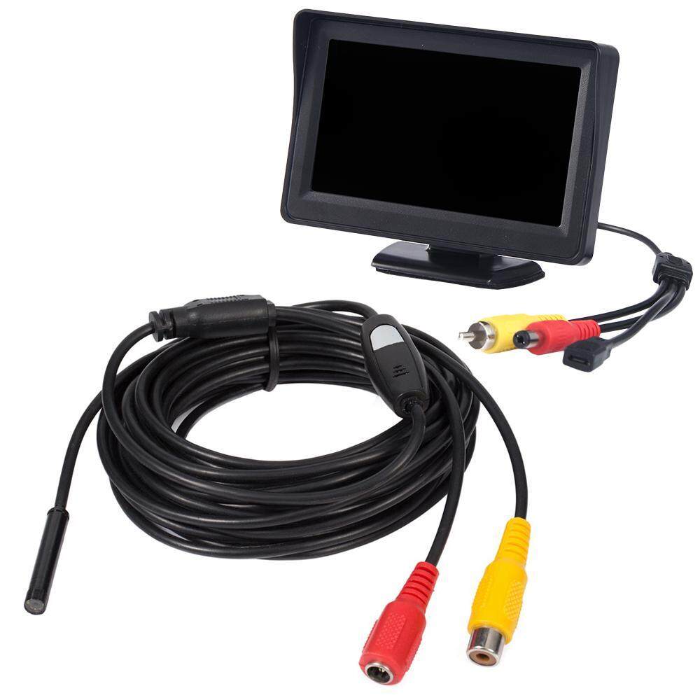 Coobonf Kobwa Industri Endoskopi Video 100 Cm, 4.3 Inches TFT-LCD LCD Warna Montior 5 V Mini AV Kabel Kaku Borescope Ular Inspeksi Cmaera dengan 0.22 Inch Diameter Sensor Anti Air CMOS kamera-Intl