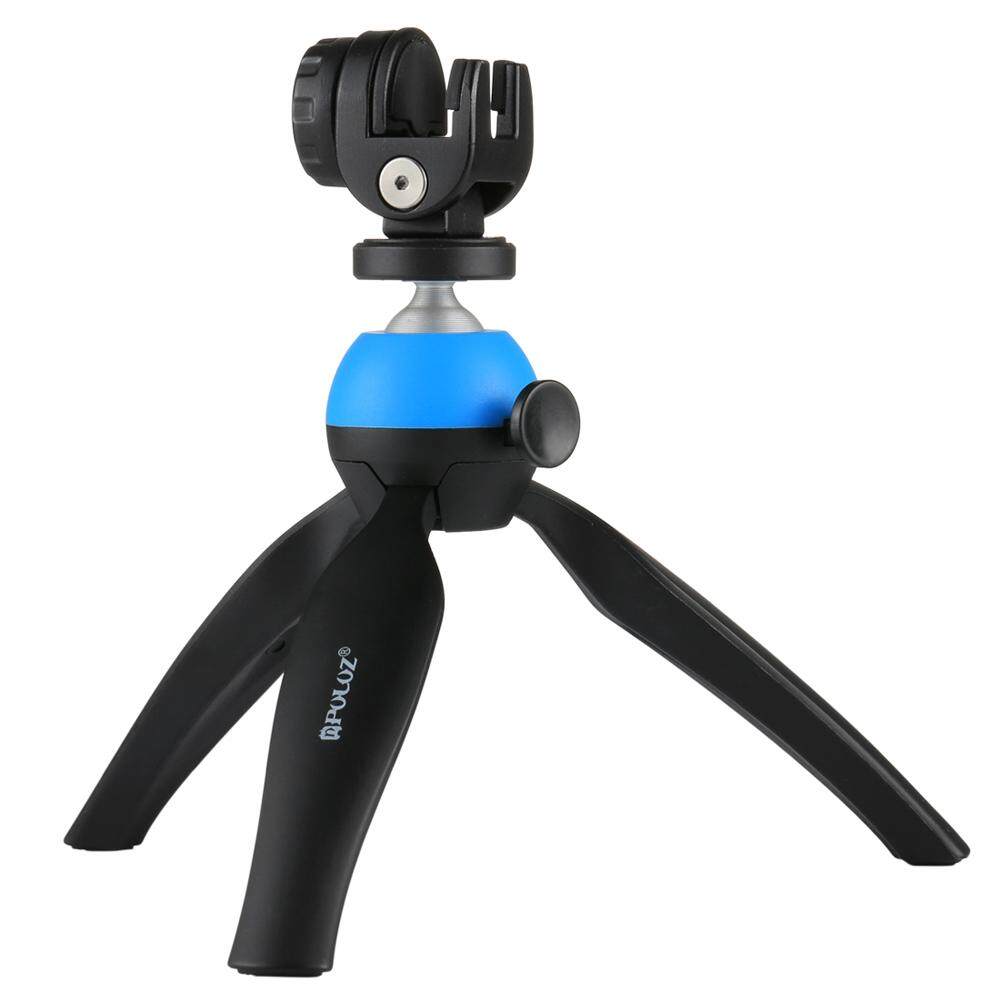 Puluz Saku Mini Tripod Dudukan dengan 360 Derajat Rotable Bola Kepala & Telepon Penjepit untuk Smartphone GoPro Kamera DSLR -Internasional