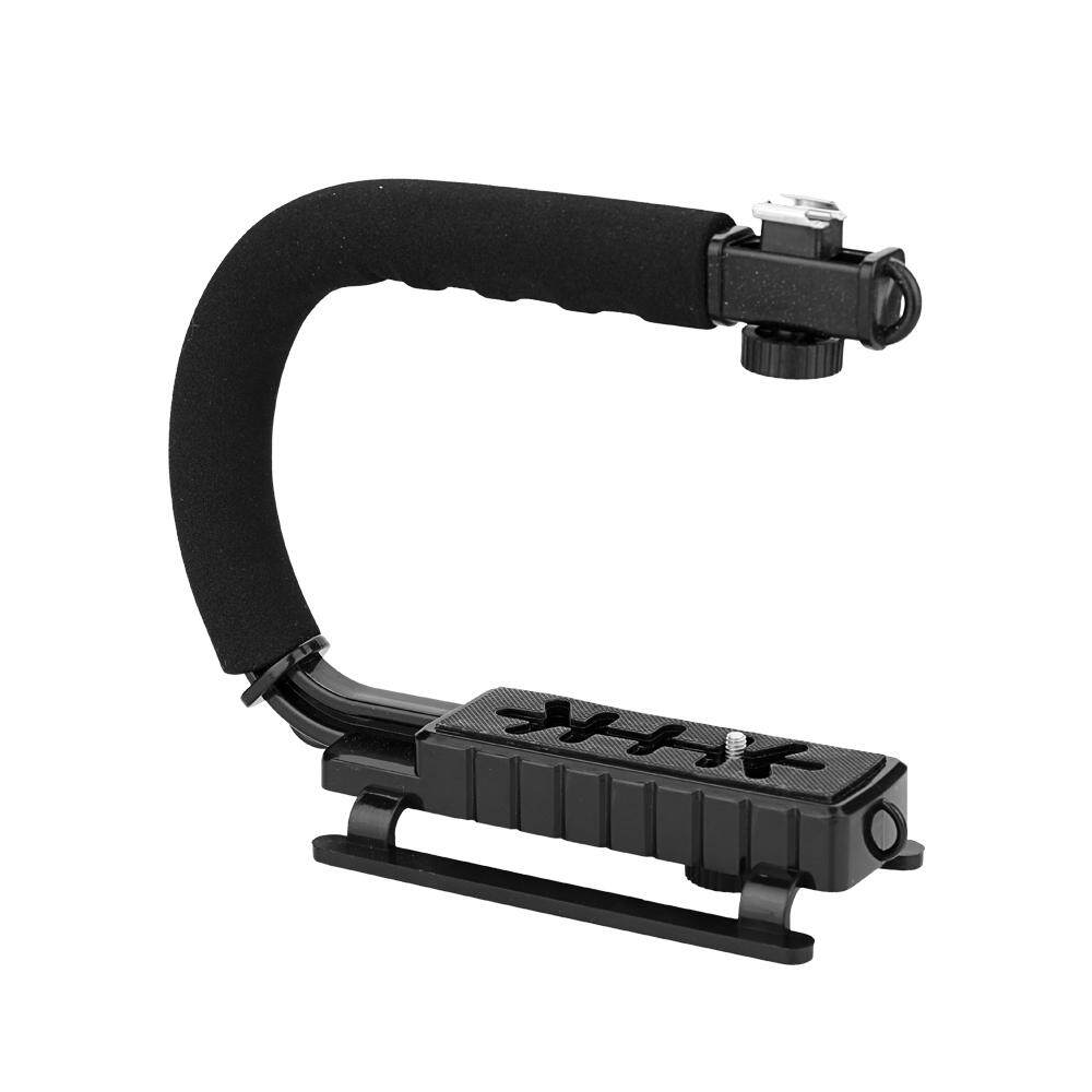 Black Camera Holder DV Video Shooting Bracket Handheld C-Shaped Stands Support Filming Stabilizing Handle - intl