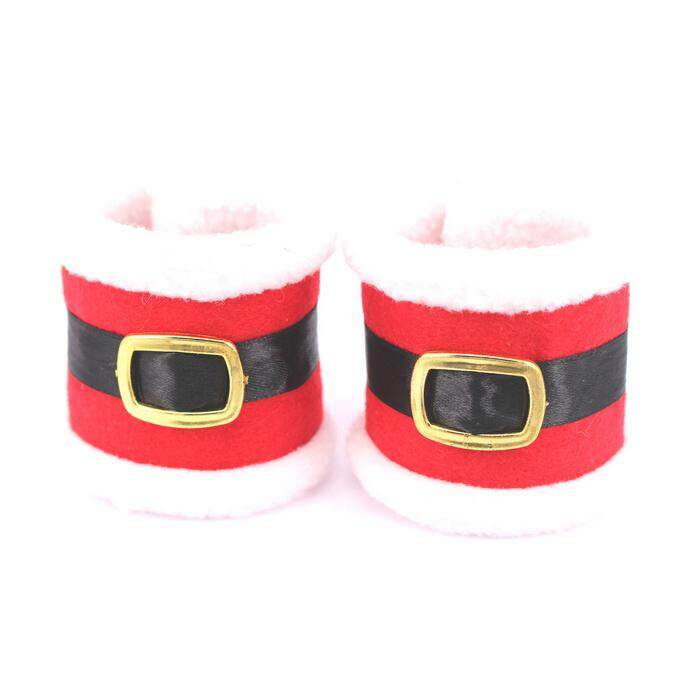6pcs/lot Christmas Santa Napkin Ring Table Decor Napkin Holder For Christmsa Hotel Napkin Holder, Christmas Table Decoration By Happyang