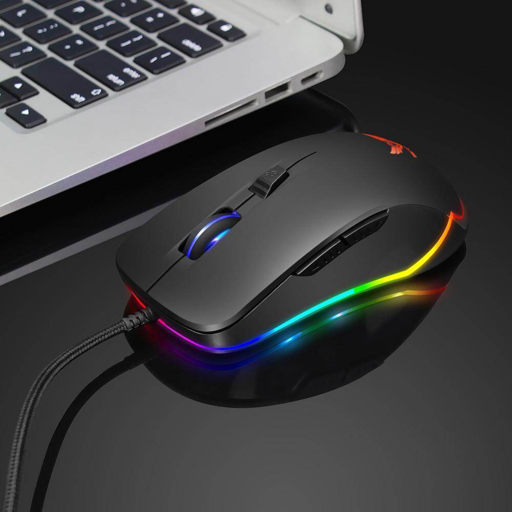 Hxsj S600 Game Mouse Macro Mouse 12 Tingkat Penyesuaian DPI 20 Juta Mengklik Hidup Gamer Mouse untuk Buah- internasional