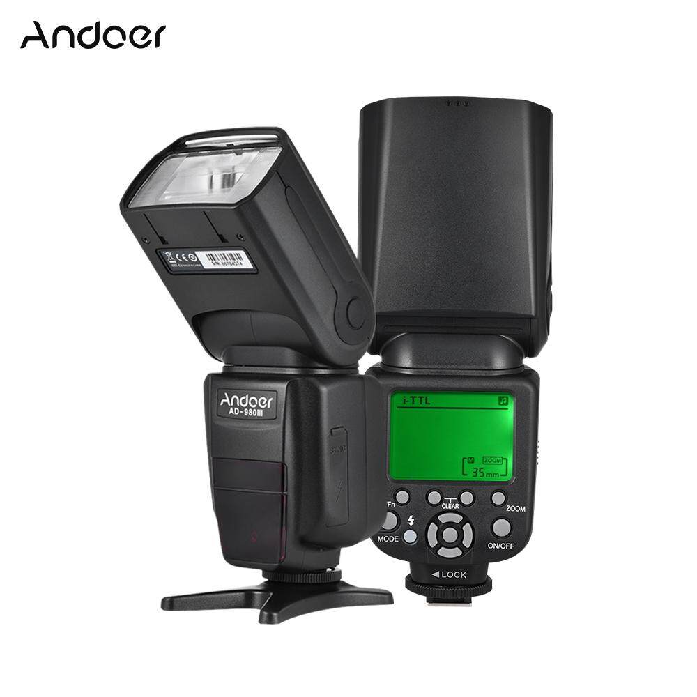 Andoer AD-980IIIN i-TTL Master Slave Flash Speedlite 1/8000s HSS Built-in 2.4G Wireless Flash System 2.9s Recycle Time Manual & Auto Zoom GN58 for Nikon Series Cameras