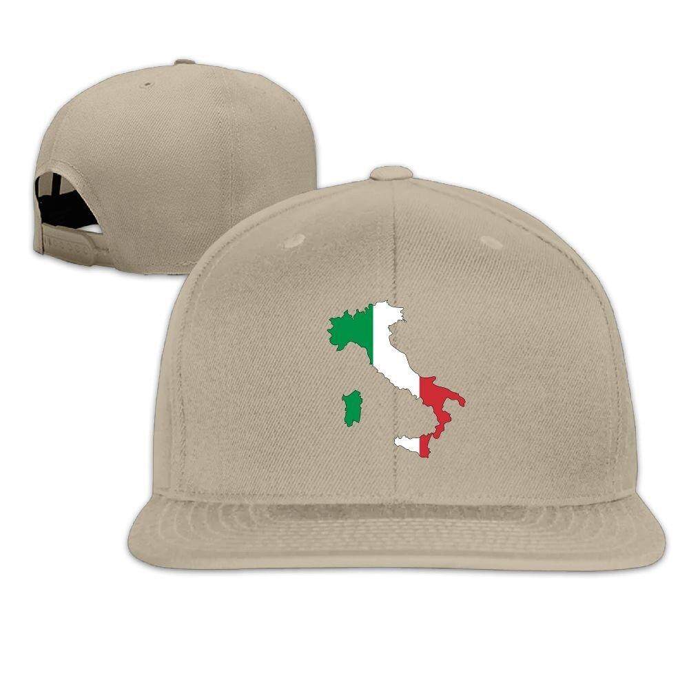 Designed Flag Map Of Italy Caps Cap Flat Along Baseball Caps - intl