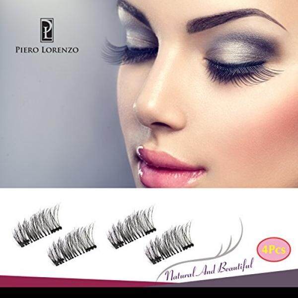 Magnetic Eyelashes Dual Magnet Glue-free 3D Reusable Full Size Premium Quality Natural Look Best False Lashes for 2018(4 Pieces) - intl Philippines