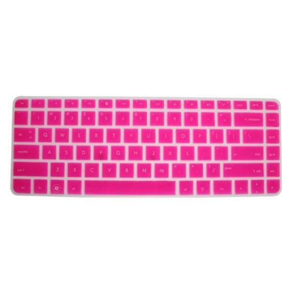 Silicone Laptop Keyboard Cover Skin Protector for HP Pavilion G4 G6-1xxx Presario CQ43 CQ431 CQ430 CQ57 CQ58 DV4 ENVY 4-1007tx HP 2000 HP450 (Rose Red Semitransparent)
